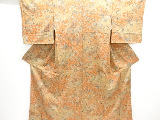 JAPANESE KIMONO / KOMON / UNUSED / GEOMETRIC